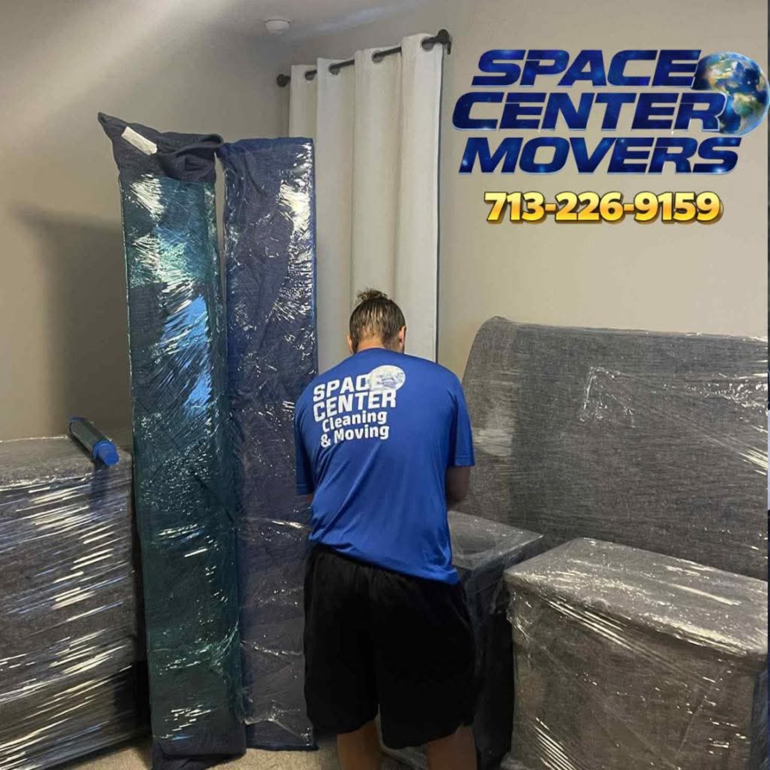 Protected furniture during a Space Center move